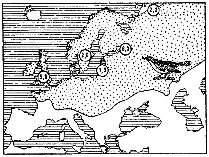Рис 7Верность родине у пеночкивсснички в разных частях ее ареала Цифры в - фото 8