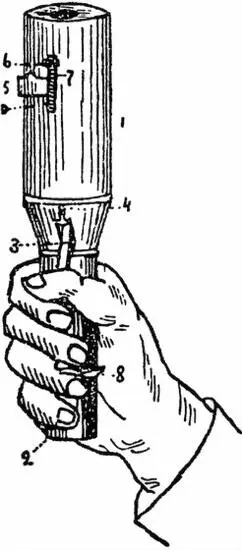 А Б В Рис 13Ручная граната образца 1914 г А Граната перед метанием 1 - фото 15