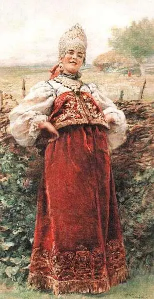 К Маковский У околицы К Маковский Боярышня Дорогая одежда была как - фото 219