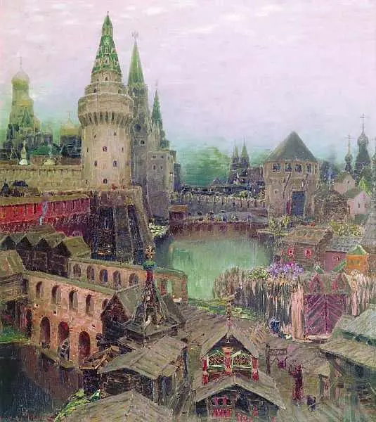 А Васнецов На рассвете у Воскресенского моста Конец XVII века А Киселев - фото 130