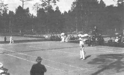 Игра в лаунтеннис на Крестовском острове Фото 1905 года Члены - фото 119