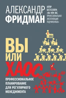 Александр Фридман - Вы или хаос. Профессиональное планирование для регулярного менеджмента