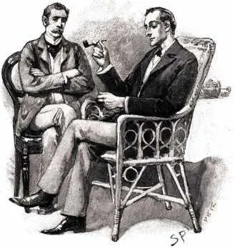 Холмс вытащил часы Доктор Ватсон и Шерлок Холмс иллюстрация к рассказу - фото 22