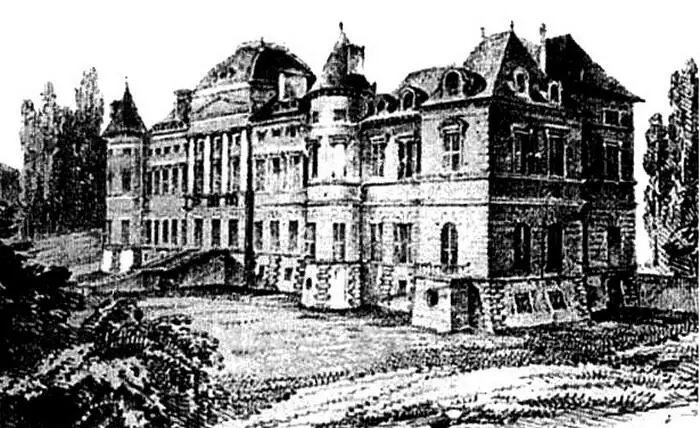 Ил 12 Замок Оленвиль Вид замка во времена Куртиля В 1835 г - фото 10