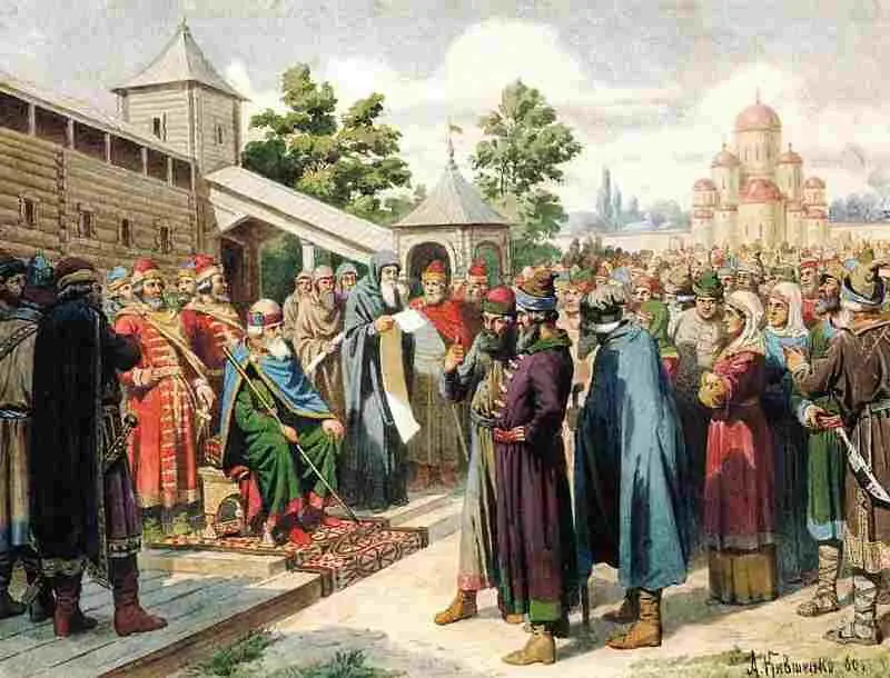 А Кившенко Чтение народу Русской Правды в присутствии великою князя Ярослава - фото 111