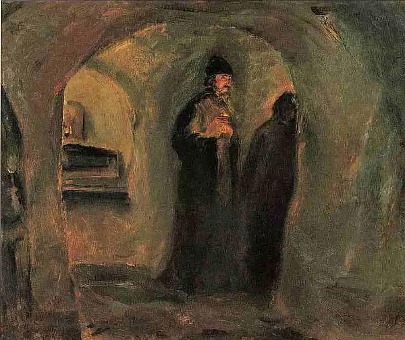И Машков В пещерах КиевоПечерской лавры Смирение Феодосия было - фото 154