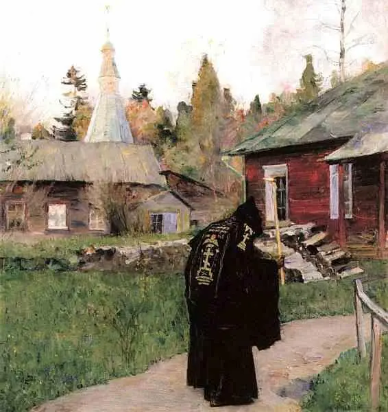 М Нестеров Вечерний звон Долго строилась Успенская церковь Окончена - фото 158