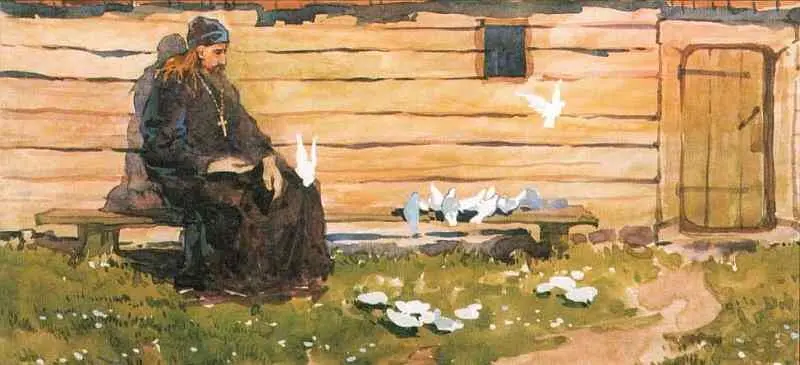 А Афонин Монах у кельи с голубями Ревнителям христианства много еще было - фото 162