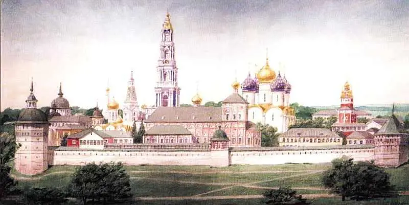 Г Лебедев ТроицеСергиева лавра Вид с юга Когда стало известно что в лесу - фото 257