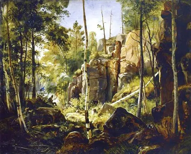 Вид на острове Валааме Местность Кукко 1860 Вдали от Родины Путешествие - фото 10