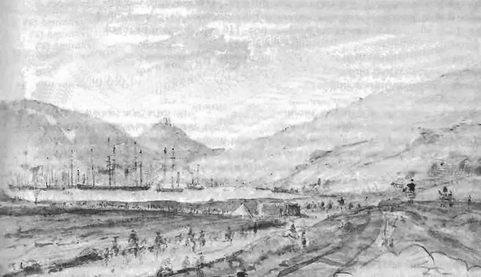 Балаклава 1855 г Рисунок английского капитана Дж Голдсмита 1855 г - фото 86