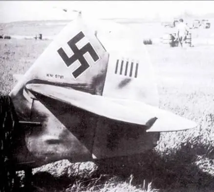 Киль самолета Bf 109F2 Черная 5 лейтенанта Гейнца Ланге из 8JG 54 Ланге - фото 206