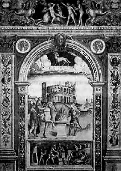 Рис 039 Созвездие Овна в Зале Зодиака Фальконетто Palazzo dArco Mantova - фото 43