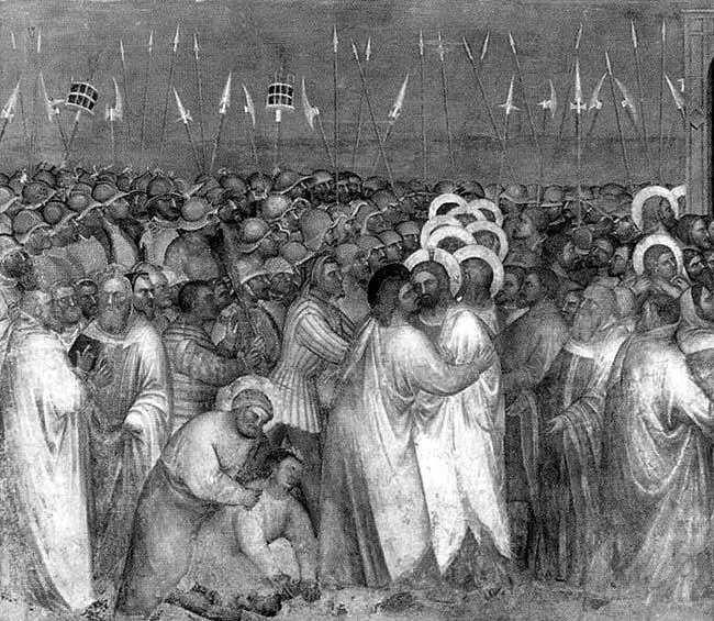 Рис 428 Арест Христа и поцелуй Иуды Фрагмент фрески Джусто де Менабуои - фото 296