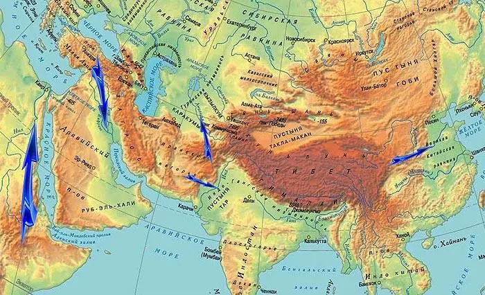 Рис 55 Смещение зон земледелия в III тысячелетии до нашей эры единый - фото 55