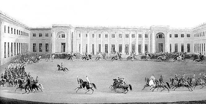 Неизв худ Царскосельская карусель 1842 г Клумбы еще нет Например в - фото 13
