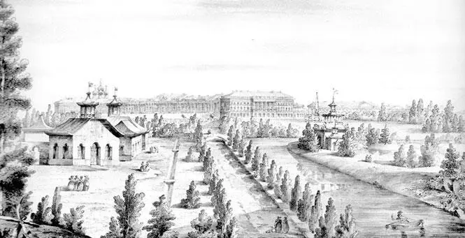 Китайская деревня Кон XVIII в Китайские садики еще не разбиты Одновременно - фото 66