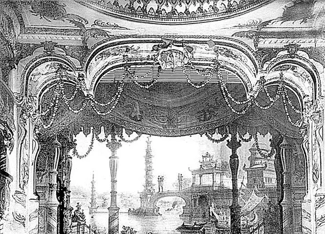 Занавес в Китайском театре 1930е гг Китайский театр был открыт 13 июня - фото 76