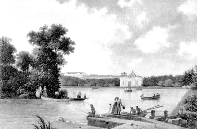 Делабарт Ж Вид Большого озера в Екатерининском парке 1788 г Чины - фото 210