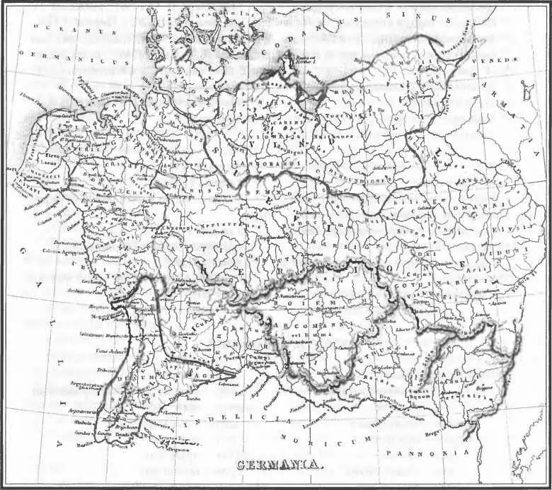 Древняя Германия from A Classical Atlas of Ancient Geography by Alexander G - фото 8