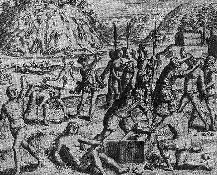 Массовое истязание индейцев испанцами По всей истине и справедливости - фото 28