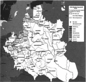 Карта Речи Посполитой в 1635 г Церковь на месте заключения мира Здесь - фото 134