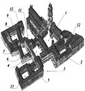 Вид сверху и план корпусов Виленского университета Тем не менее после - фото 207