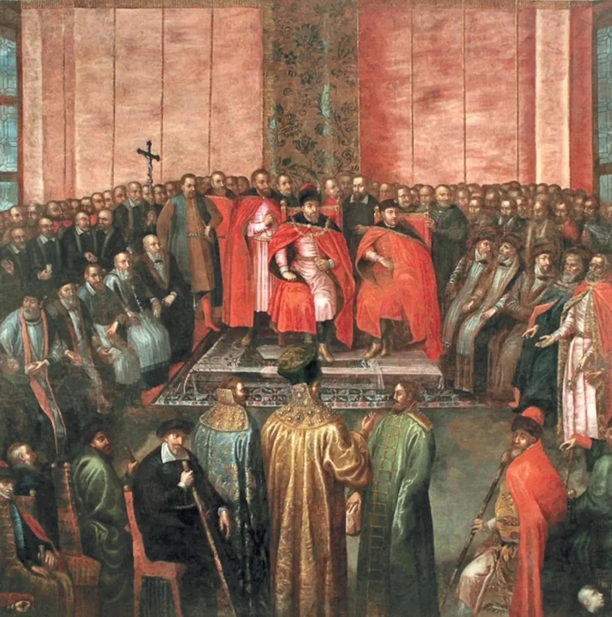 Царь Шуйский перед королем Сигизмундом III в 1611 году Около 1640 года - фото 64