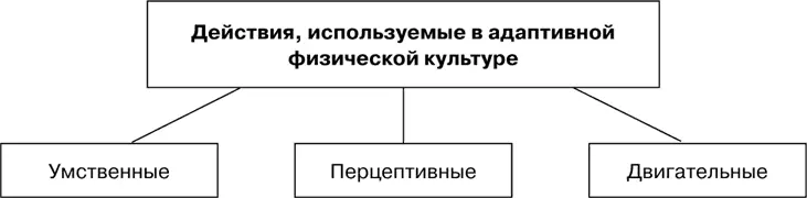 Рис 17 Действия используемые в адаптивной физической культуре В адаптивной - фото 17