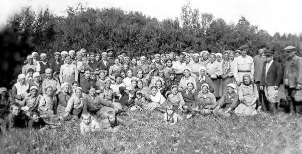 Жатва Колхоз Авангард Верхние Таволги 1946 год Таволжане - фото 184