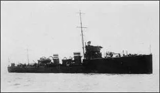 Английский эскадренный миноносец Лиззард вид на 1916й год Английский - фото 293