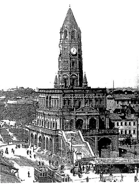 Сухарева башня Фотография 1930х гг Лубянская площадь Справа - фото 13