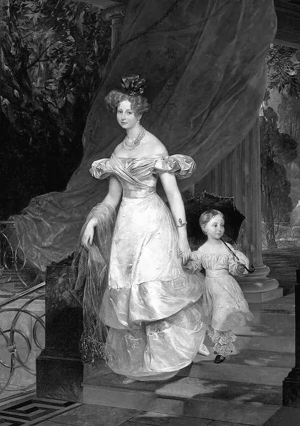 Портрет великой княгини Елены Павловны с дочерью Марией Художник К Брюллов - фото 4