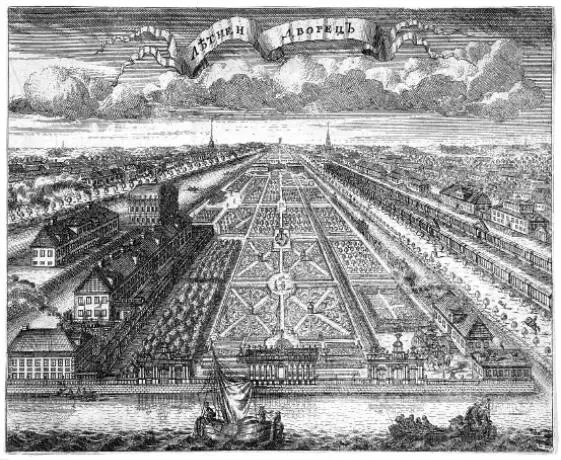 Зубов Алексей Федорович Летний дворец Петра I Гравюра 17161717 г - фото 18