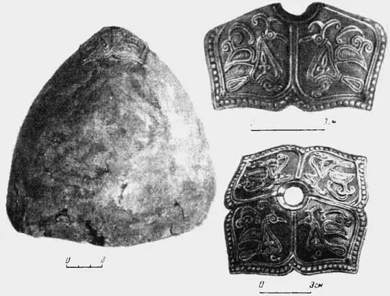 Рис 20 Шлем из Саратовского Заволжья XIIXIII вв Источник Максимов Е К - фото 21