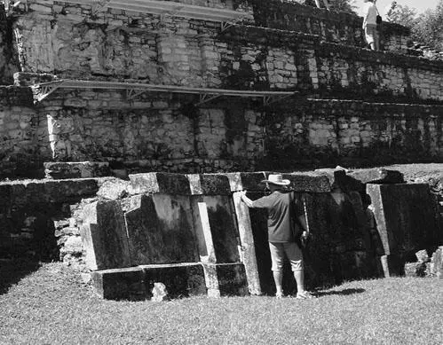 Рис 48 Вторично использованные блоки в нижнем ярусе дворца Паленке Но если в - фото 48
