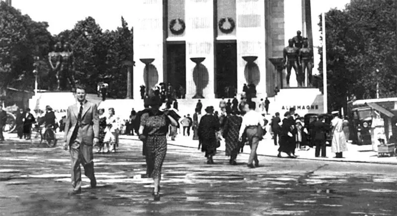 Французская открытка с международной выставки в Париже 1937 г Павильон - фото 14