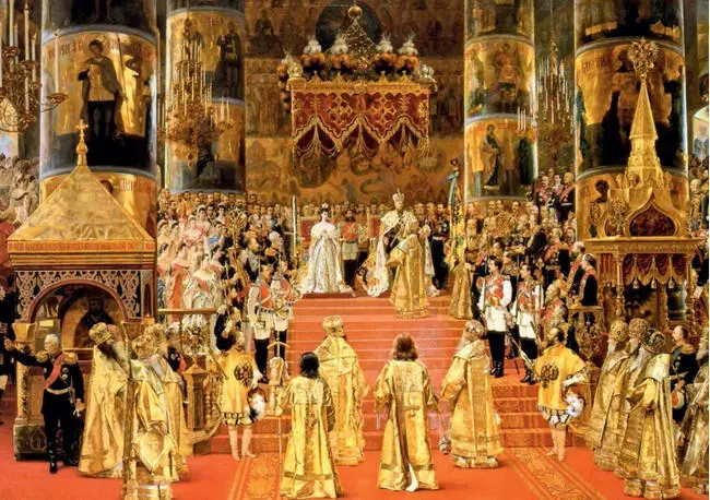 Коронация Александра III Художник Г Беккер В Петропавловском соборе пока еще - фото 16