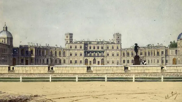 Вид на Гатчинский дворец под СанктПетербургом Вернувшись домой ЛорисМеликов - фото 17