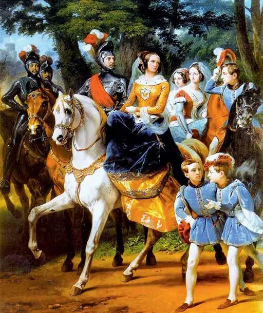 Царскосельская карусель 1842 года портрет семьи Николая I в средневековых - фото 47