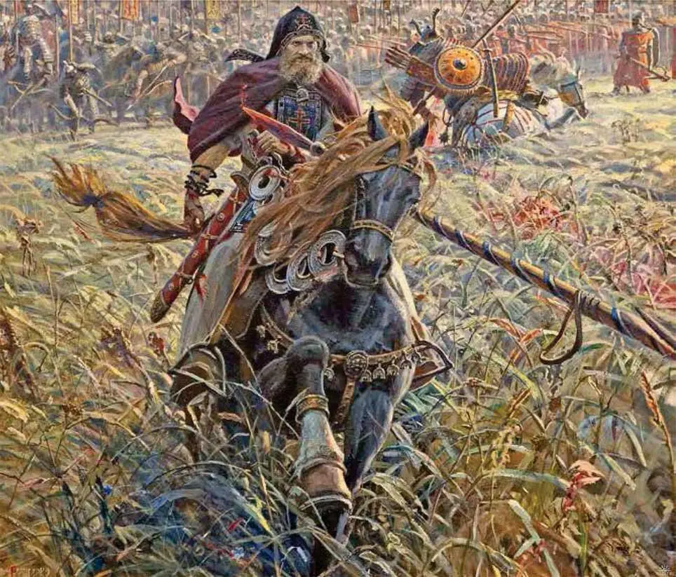 Победа Пересвета Художник П Рыженко Приведем здесь фрагмент описания - фото 25