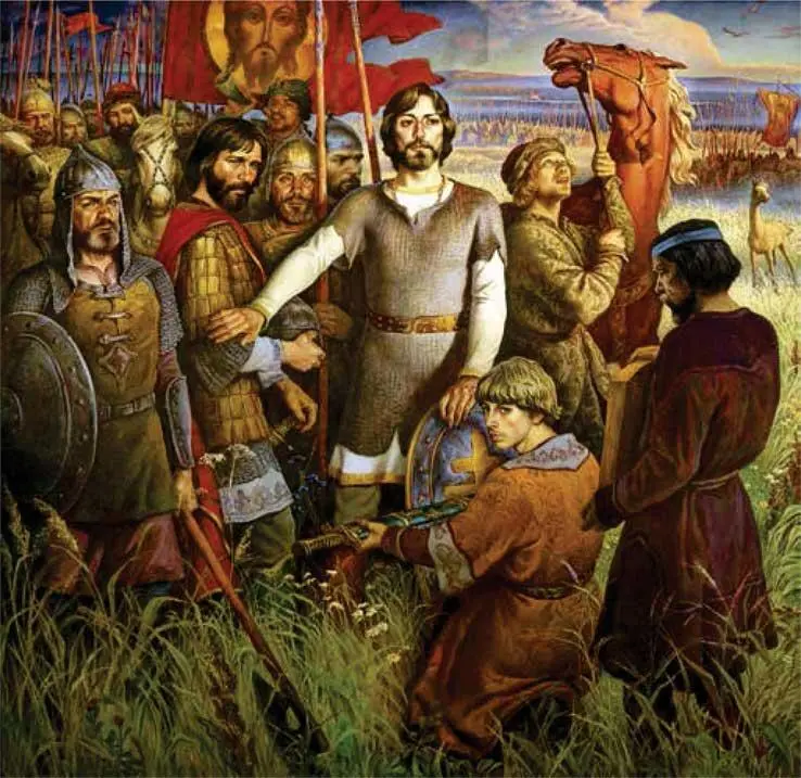 Поле Куликово Триптих Фрагмент Художник Ю Ракша В Софийской первой - фото 27