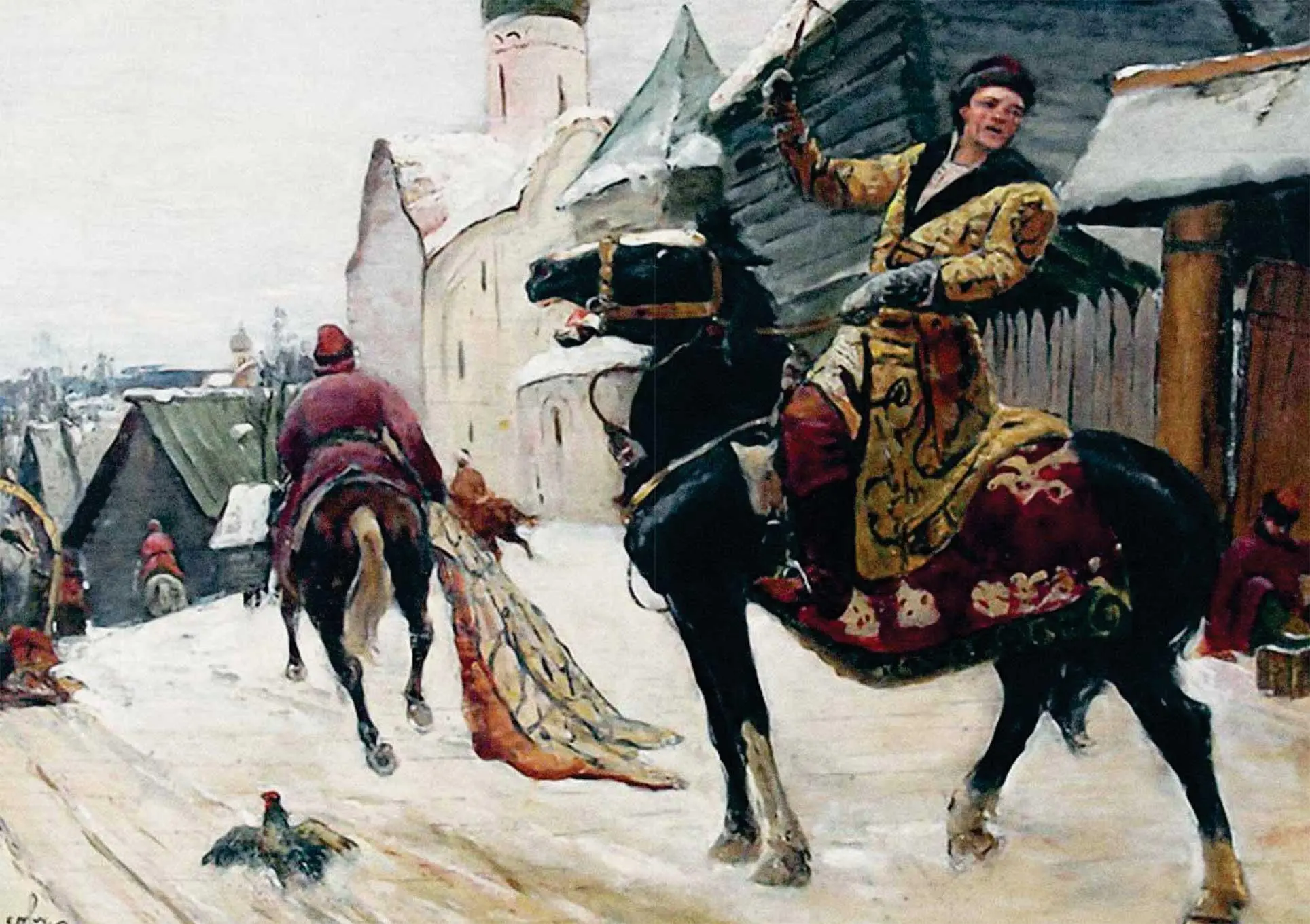 После нападения опричников Художник М Авилов Ответ царя Ивана был язвителен - фото 24