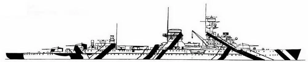 НЮРНБЕРГ окраска правого борта в 194142 гг НЮРНБЕРГ окраска левого борта - фото 47