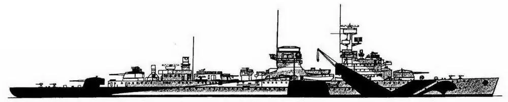 НЮРНБЕРГ окраска правого борта в 1943 г НЮРНБЕРГ окраска левого борта в - фото 49