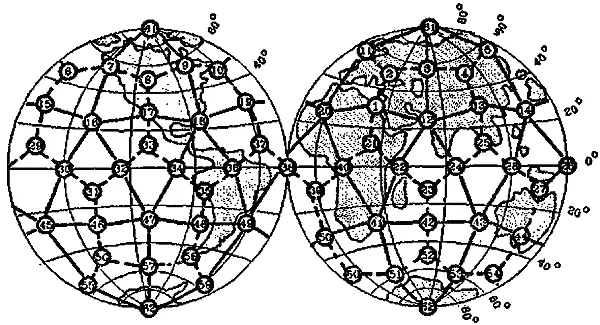Рис 1 Энергетические линии Земли Икосаэдрододекаэдрический силовой каркас - фото 3