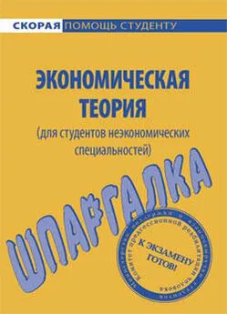 А. Корчагина - Экономическая теория (для студентов неэкономических специальностей). Шпаргалка