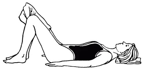 Упражнение 6 Исходное положениележа на спине ноги согнуты в коленях стопы - фото 13