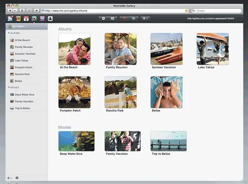 Почти Рабочий стол новый интерфейс MobileMe похож на Рабочий стол Mac OS - фото 38
