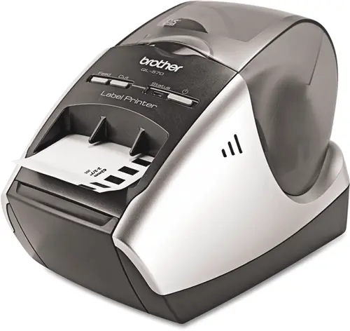 Автоматический резак Brother QL570 Professional Label Printer В США - фото 44